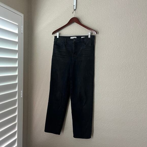 Anthropologie Social Standard by Sanctuary Slim Straight Black Gray Jeans 10 30 - Picture 8 of 8